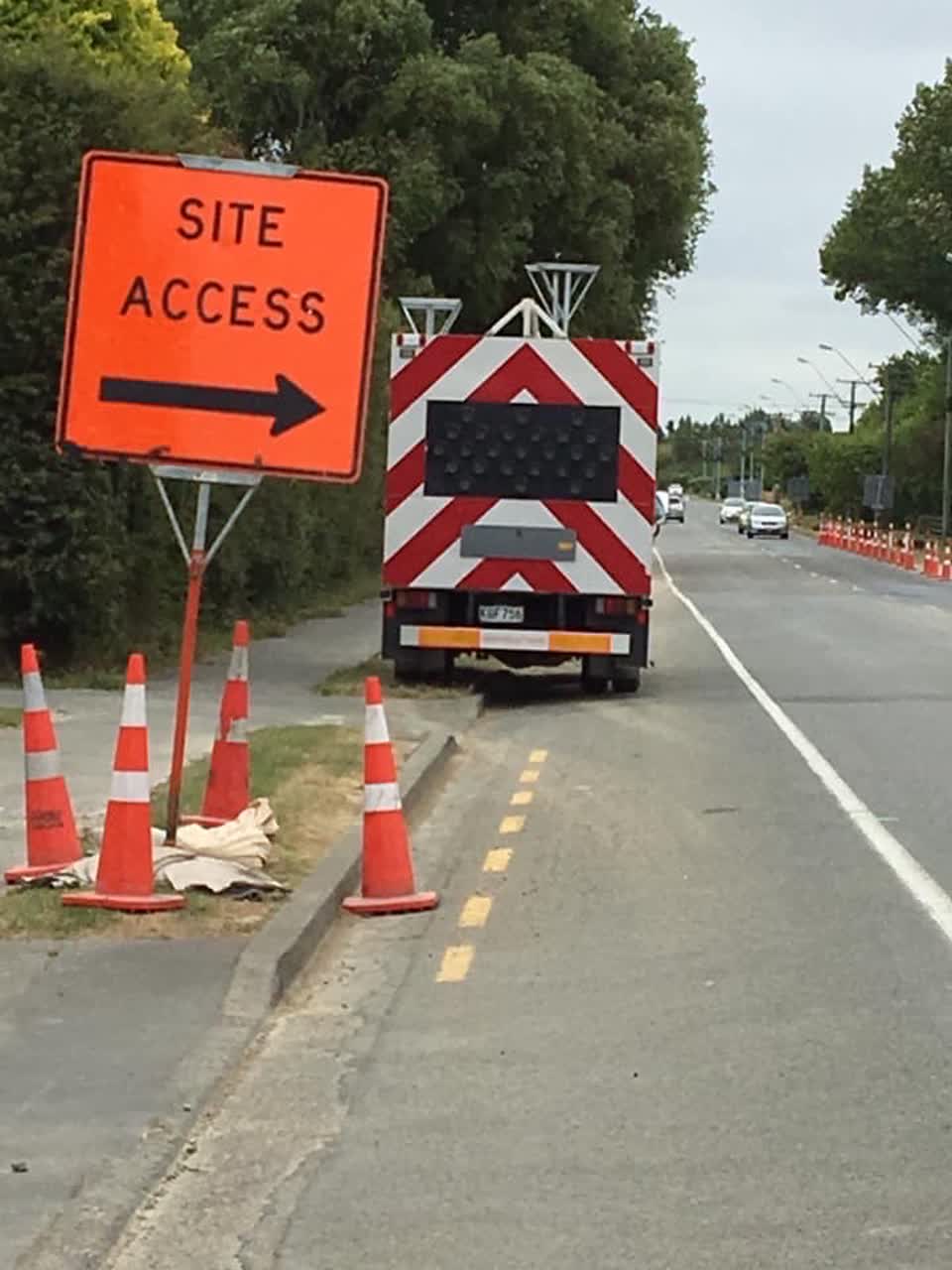 The photograph attached to this roading/streets report