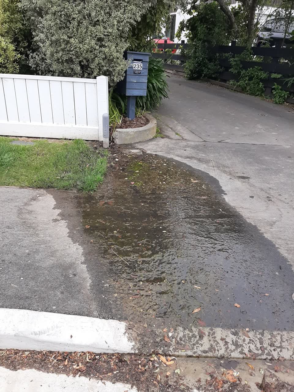 The photograph attached to this wastewater/stormwater report