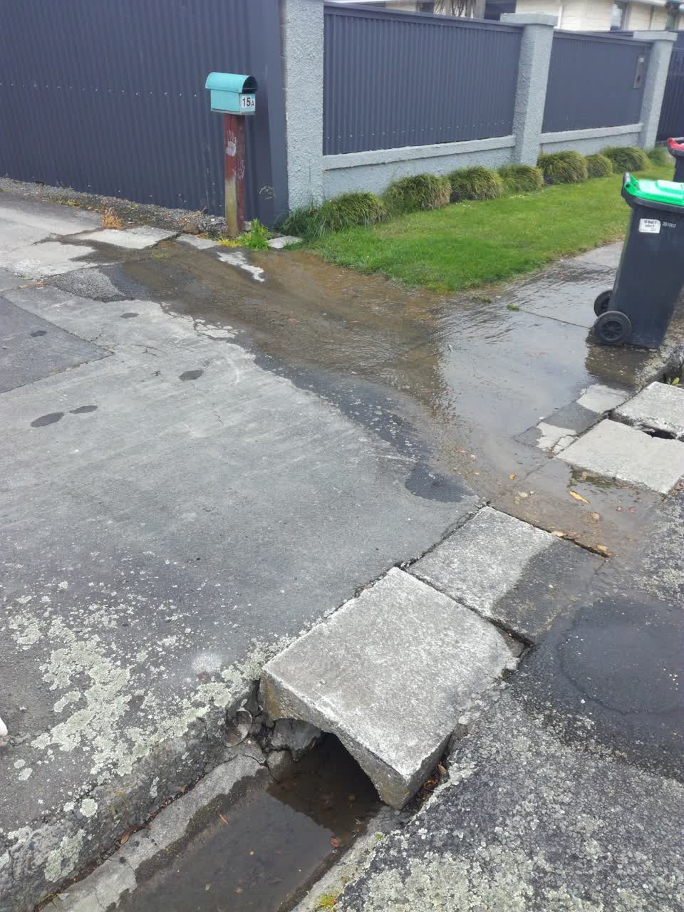 The photograph attached to this wastewater/stormwater report