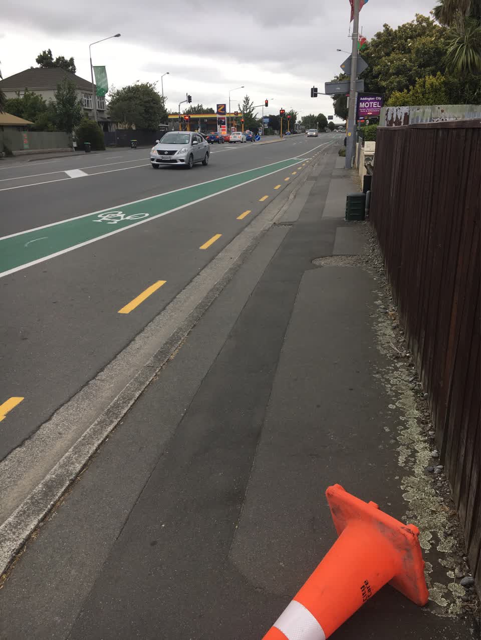 The photograph attached to this roading/streets report