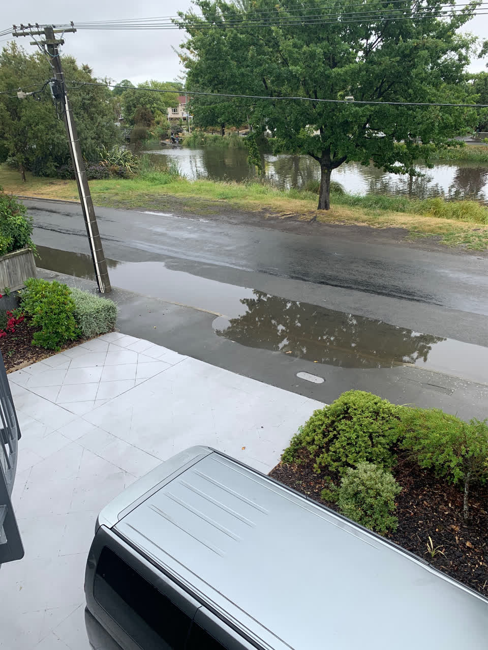 The photograph attached to this flooding report