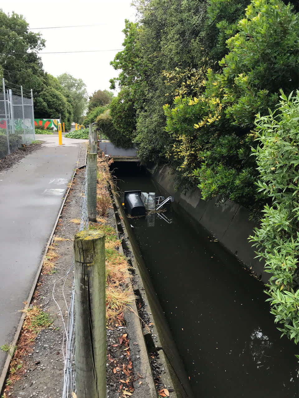 The photograph attached to this wastewater/stormwater report