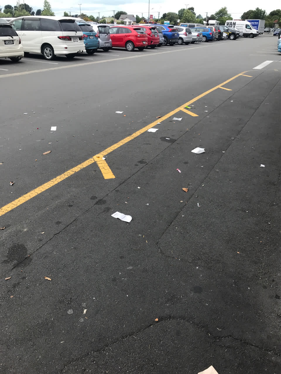 The photograph attached to this rubbish/recycling report