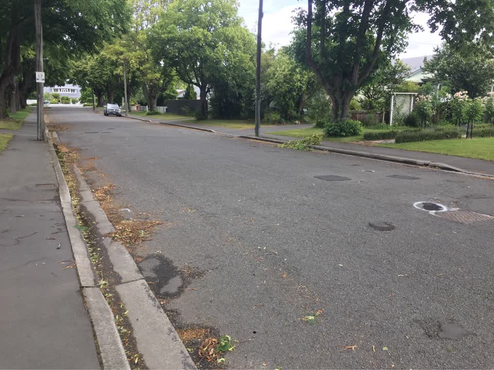 The photograph attached to this roading/streets report