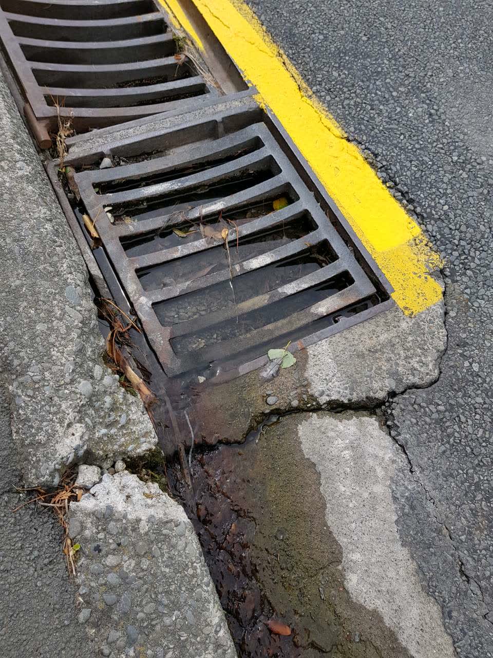 The photograph attached to this wastewater/stormwater report