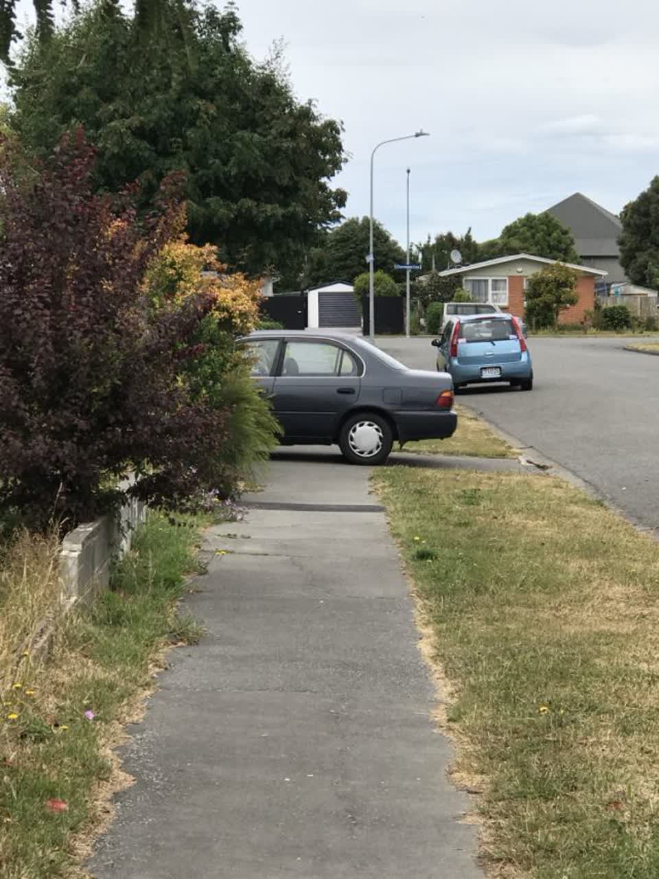 The photograph attached to this roading/streets report
