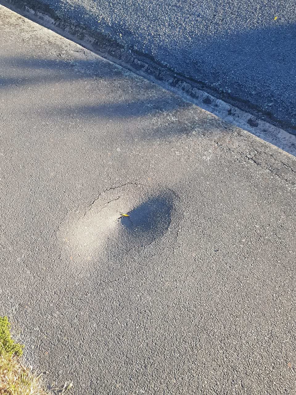 The photograph attached to this roading/streets report