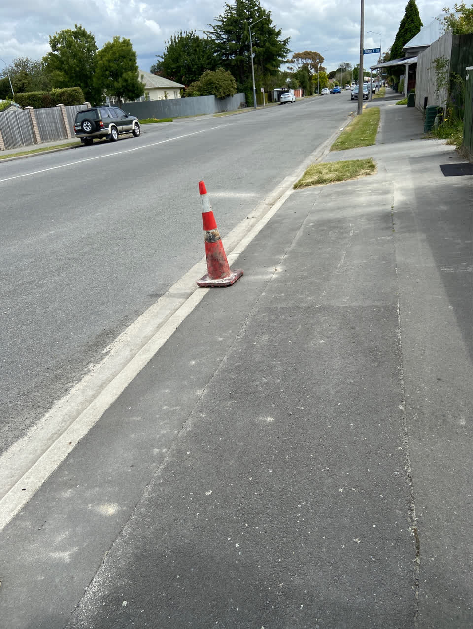 The photograph attached to this roading/streets report