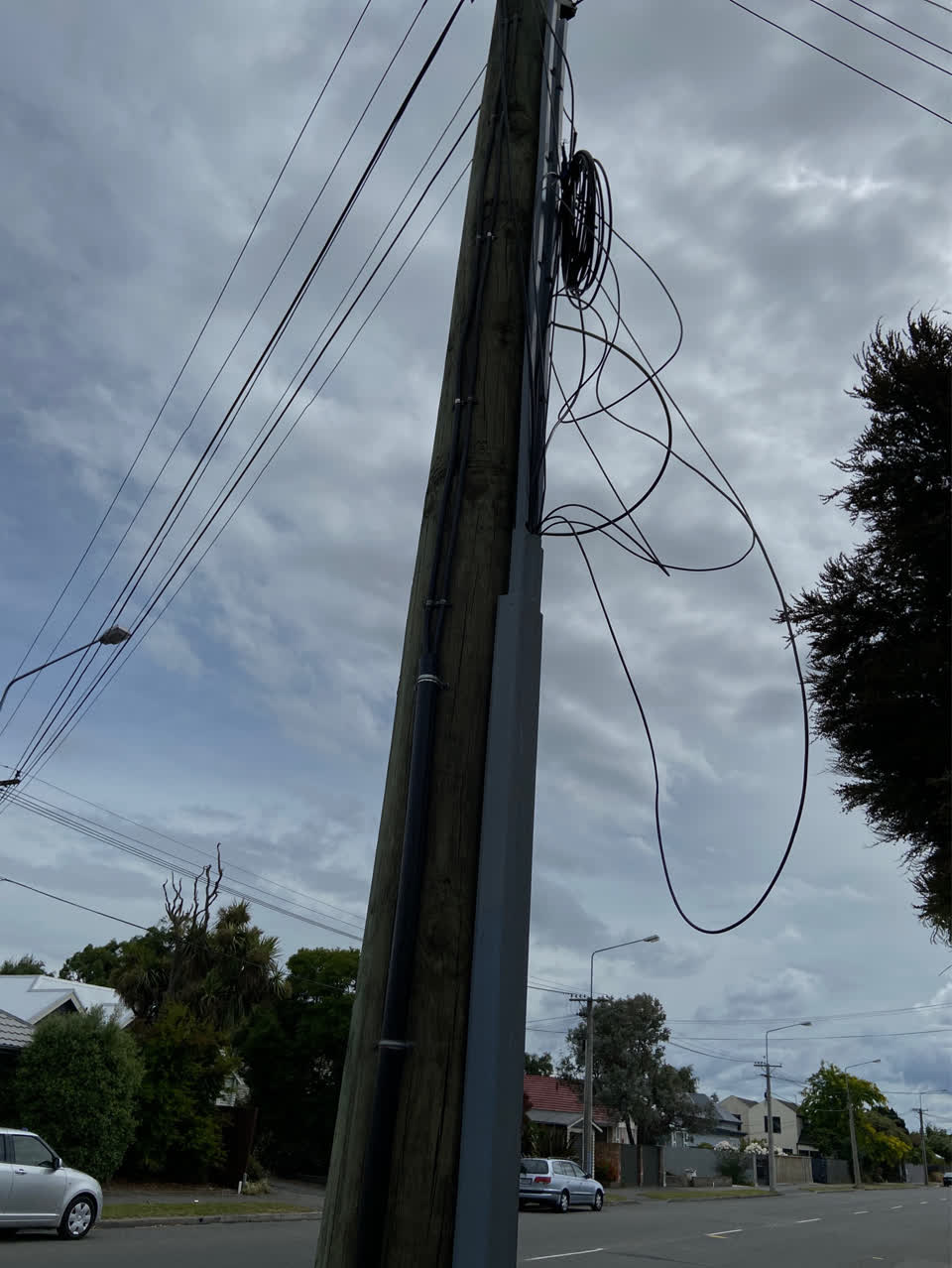 The photograph attached to this roading/streets report