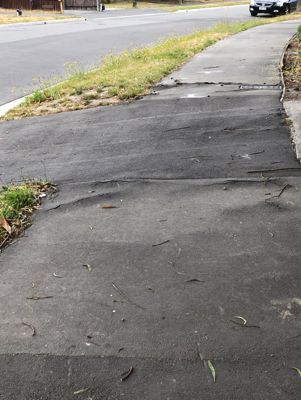 The photograph attached to this roading/streets report