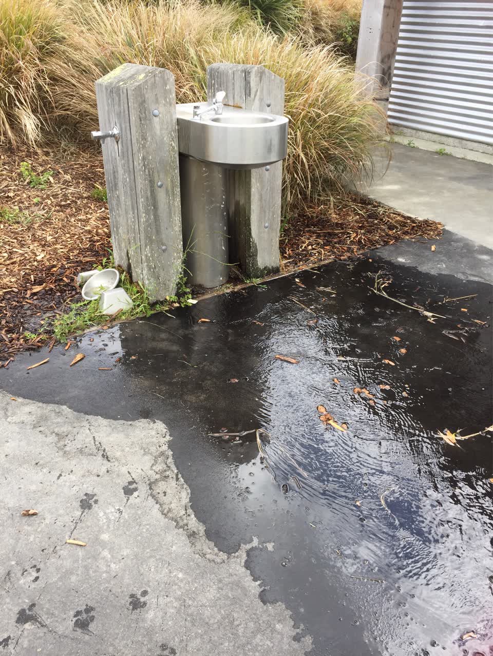 The photograph attached to this water supply report