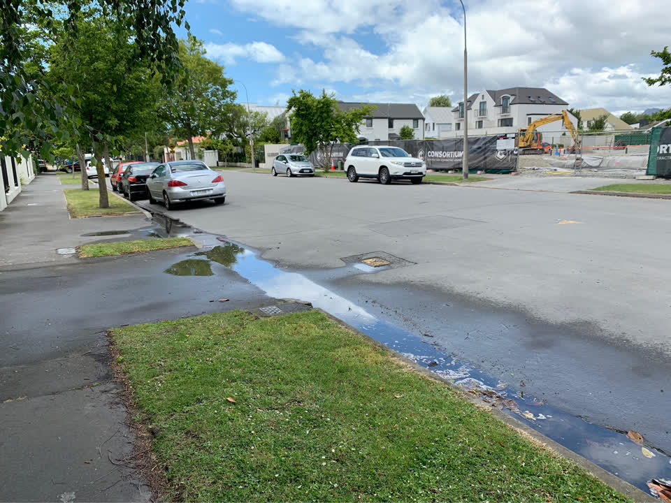 The photograph attached to this flooding report