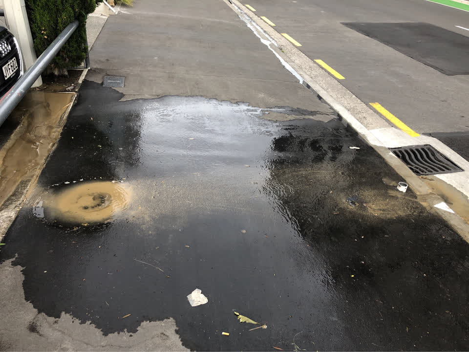 The photograph attached to this water supply report