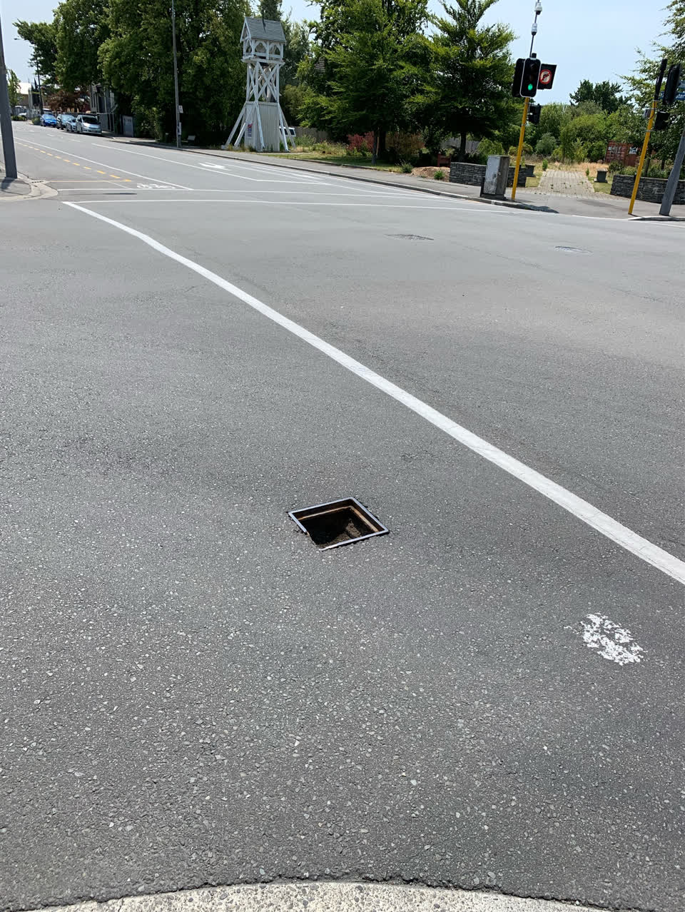 The photograph attached to this roading/streets report
