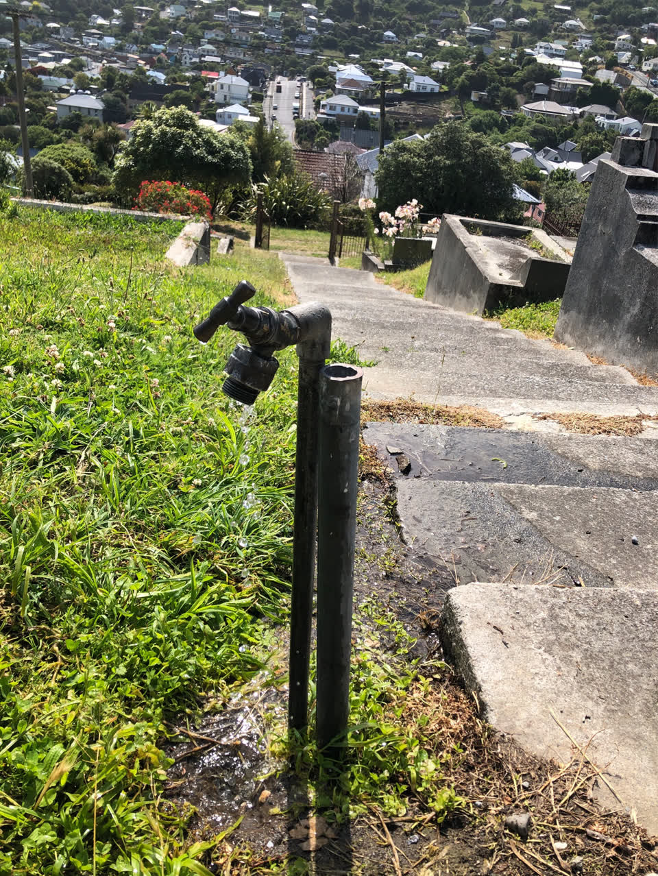 The photograph attached to this flooding report