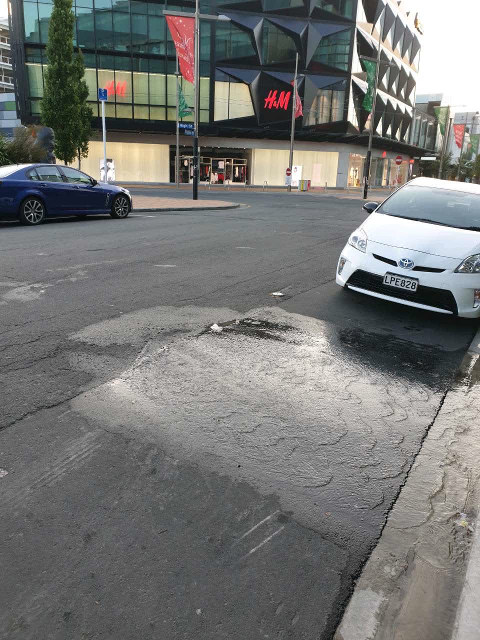 The photograph attached to this flooding report