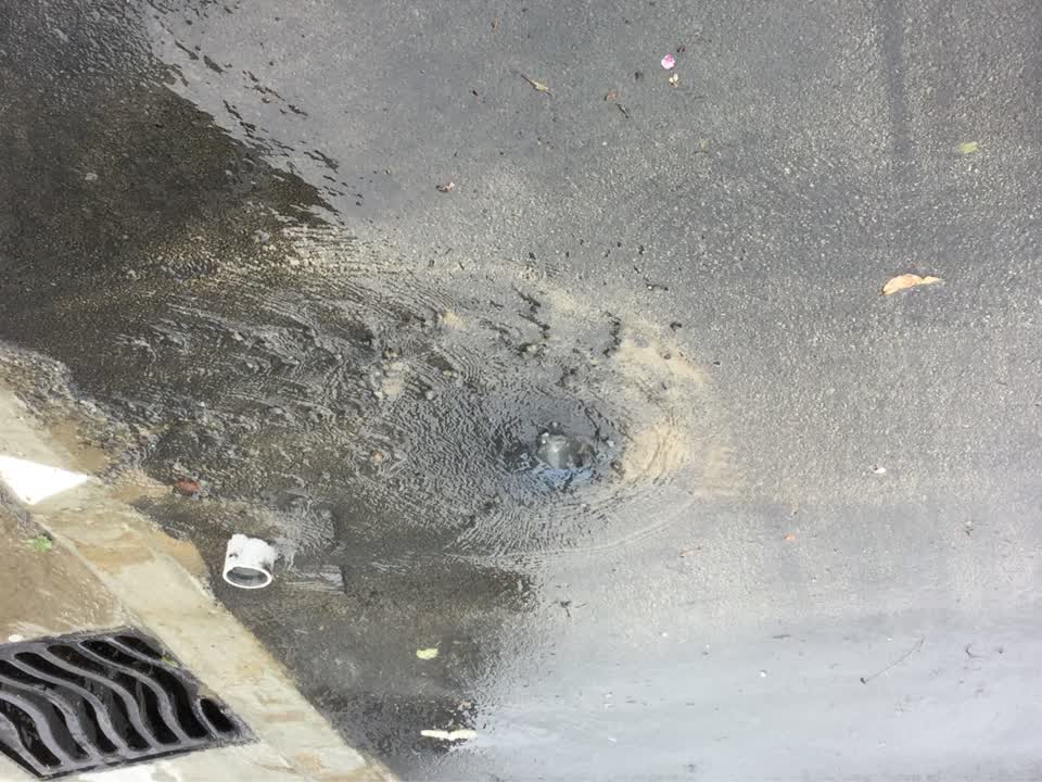 The photograph attached to this wastewater/stormwater report