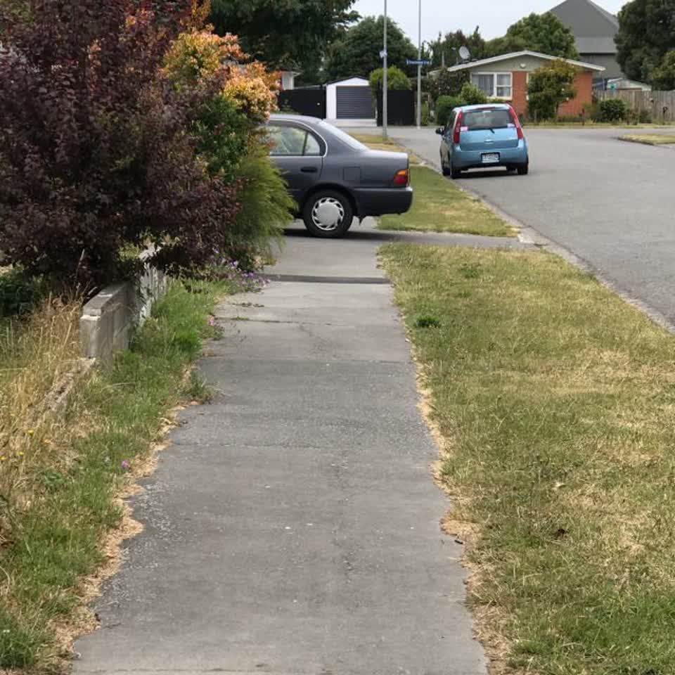 The photograph attached to this roading/streets report