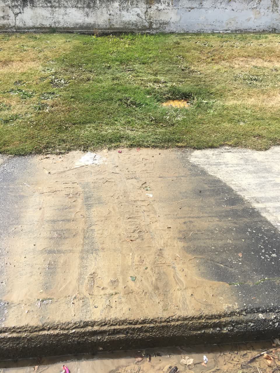 The photograph attached to this wastewater/stormwater report