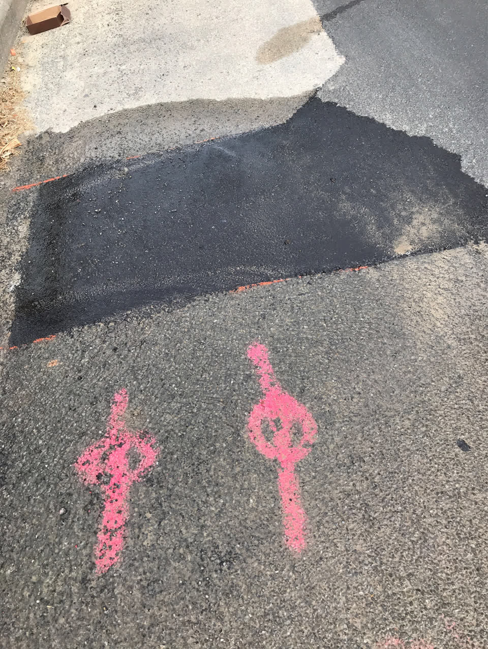 The photograph attached to this flooding report