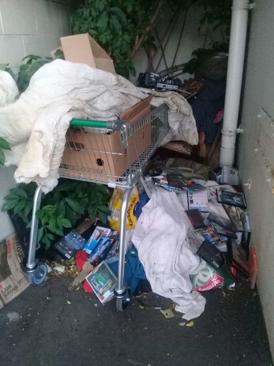 The photograph attached to this rubbish/recycling report