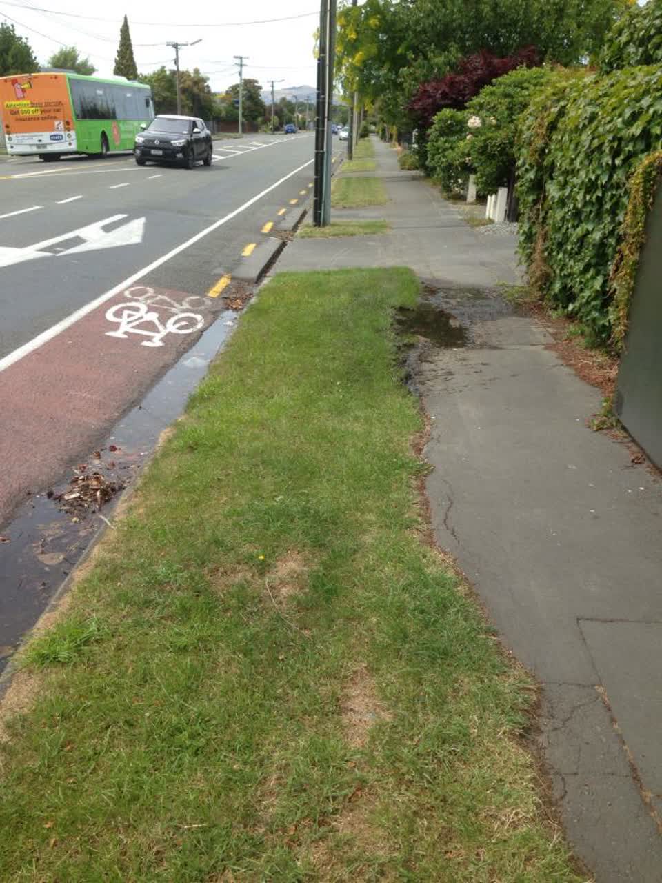 The photograph attached to this wastewater/stormwater report