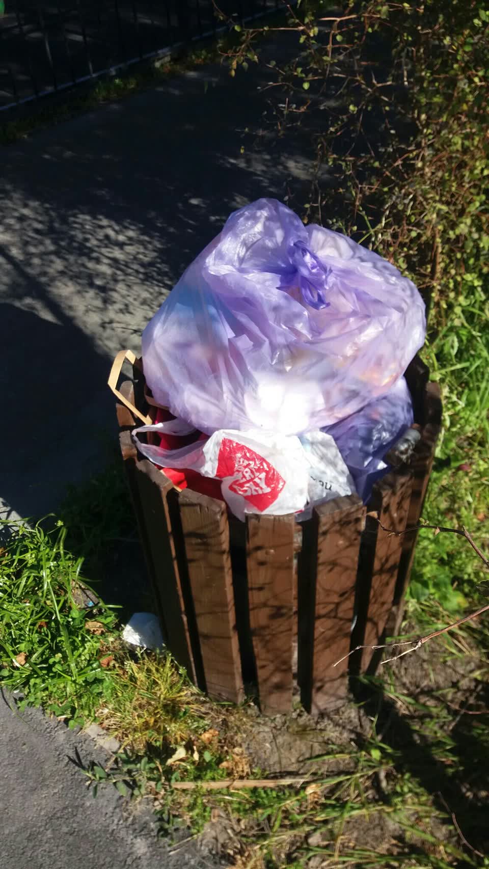 The photograph attached to this rubbish/recycling report