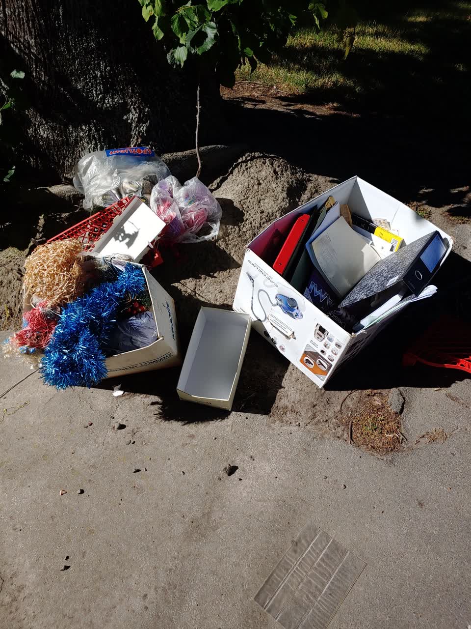 The photograph attached to this rubbish/recycling report
