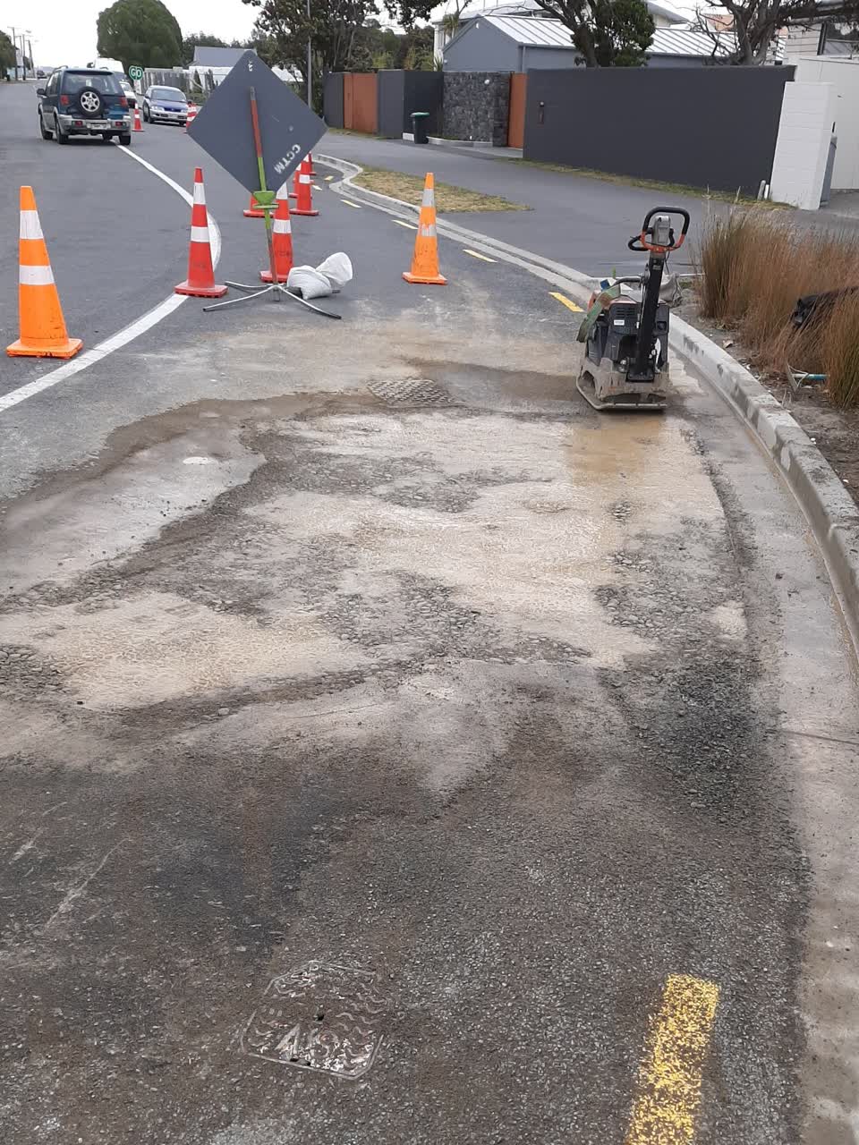 The photograph attached to this wastewater/stormwater report