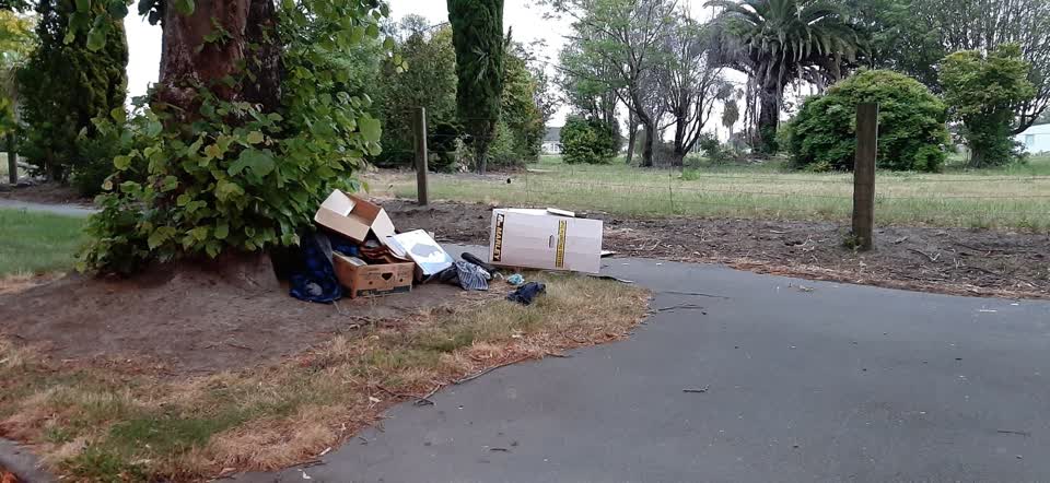 The photograph attached to this rubbish/recycling report