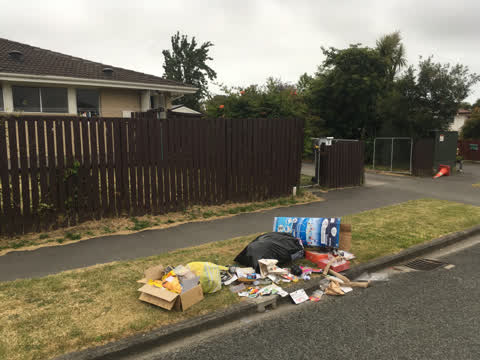 Rubbish/Recycling, a report photo