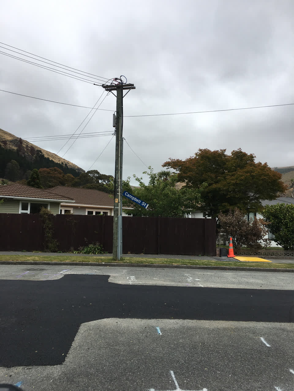 The photograph attached to this roading/streets report