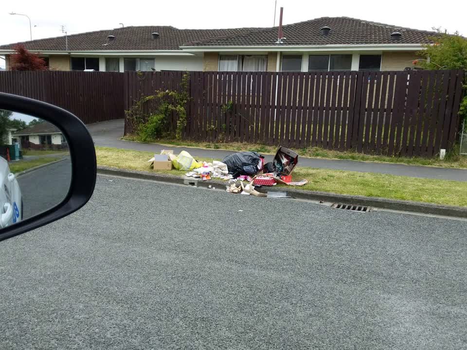 The photograph attached to this rubbish/recycling report