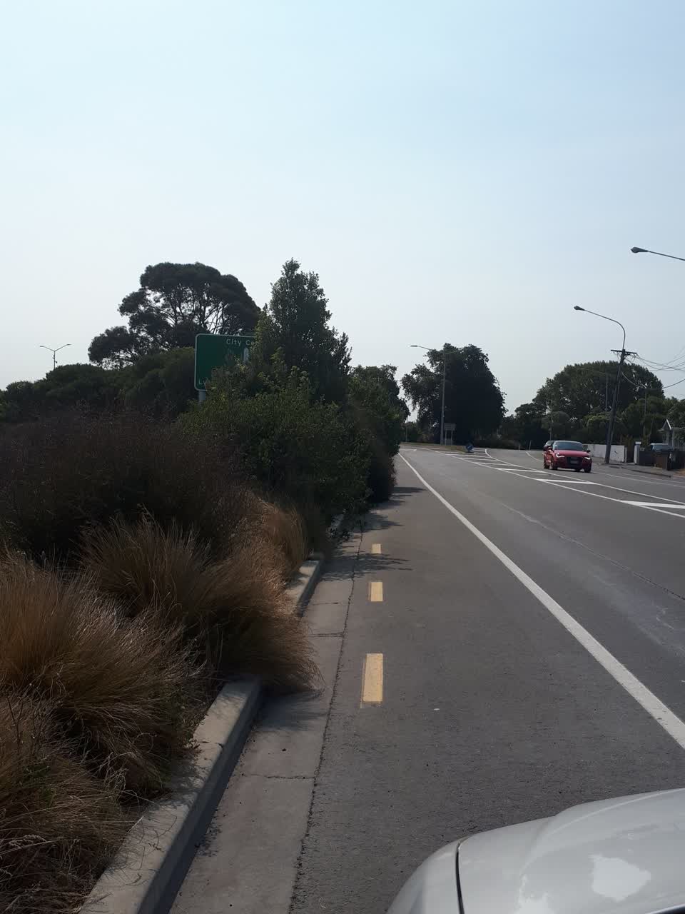 The photograph attached to this roading/streets report