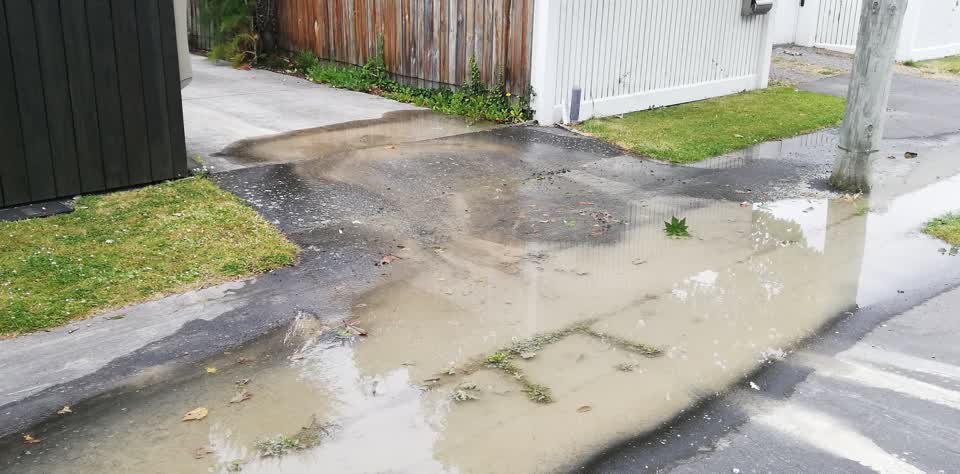 The photograph attached to this wastewater/stormwater report