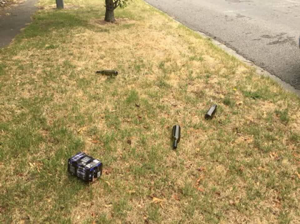 The photograph attached to this rubbish/recycling report