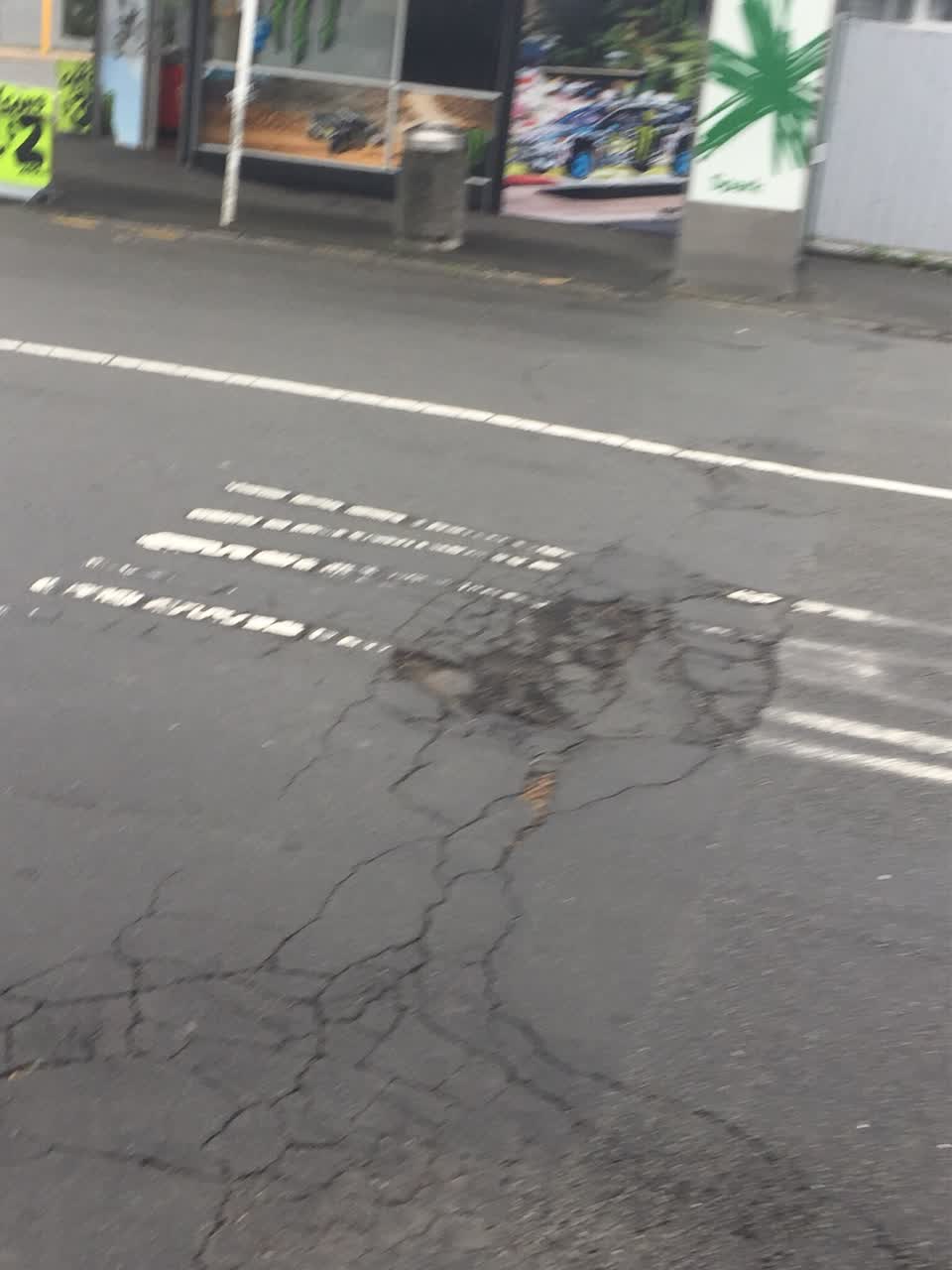 The photograph attached to this roading/streets report