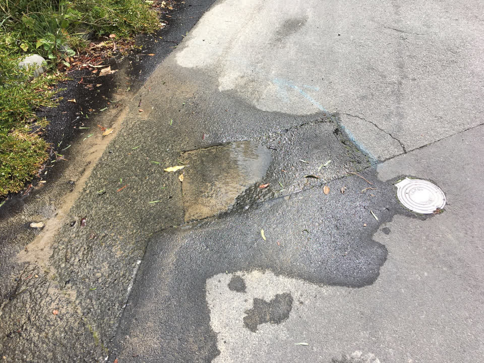 The photograph attached to this wastewater/stormwater report