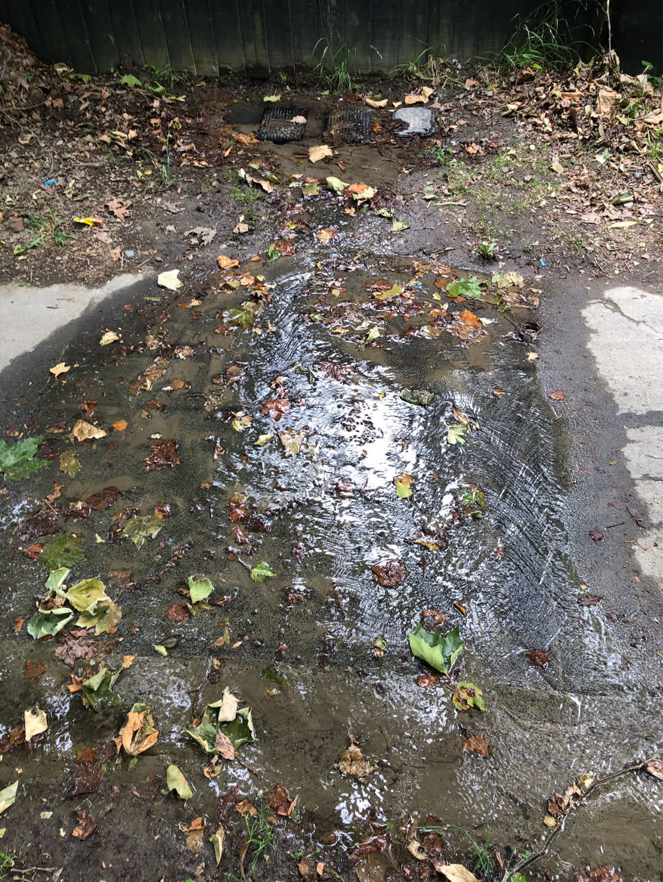The photograph attached to this flooding report