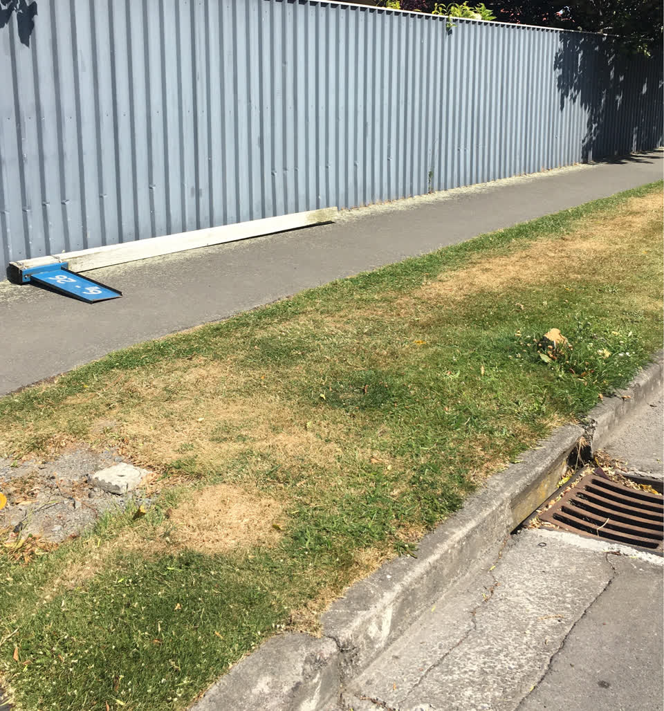 The photograph attached to this roading/streets report