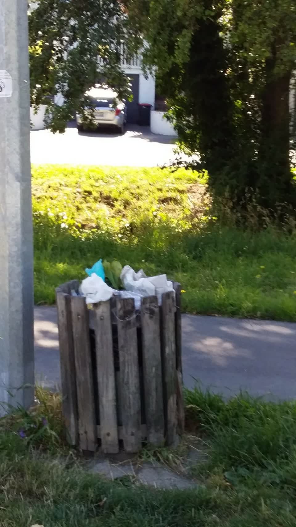 The photograph attached to this rubbish/recycling report