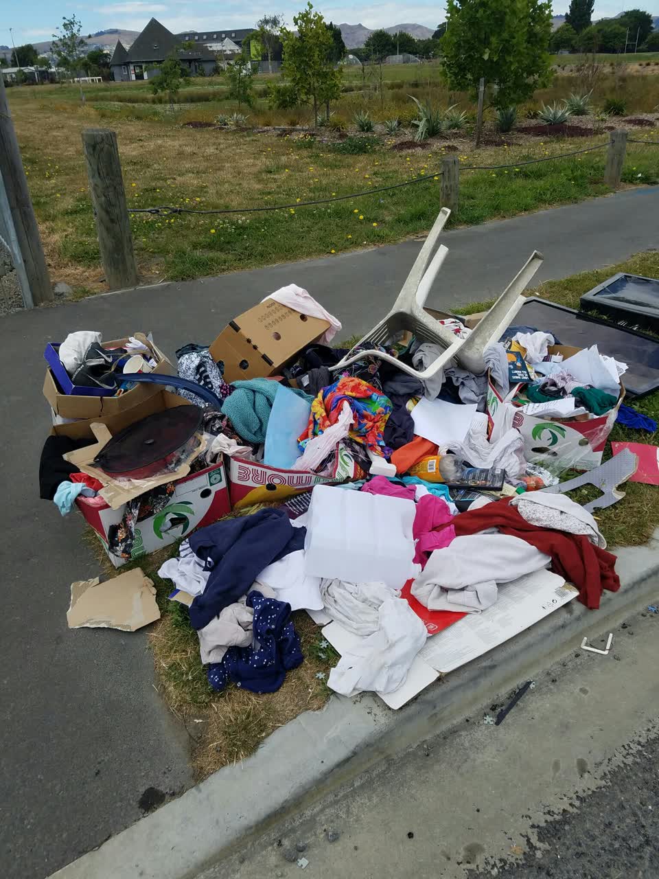 The photograph attached to this rubbish/recycling report
