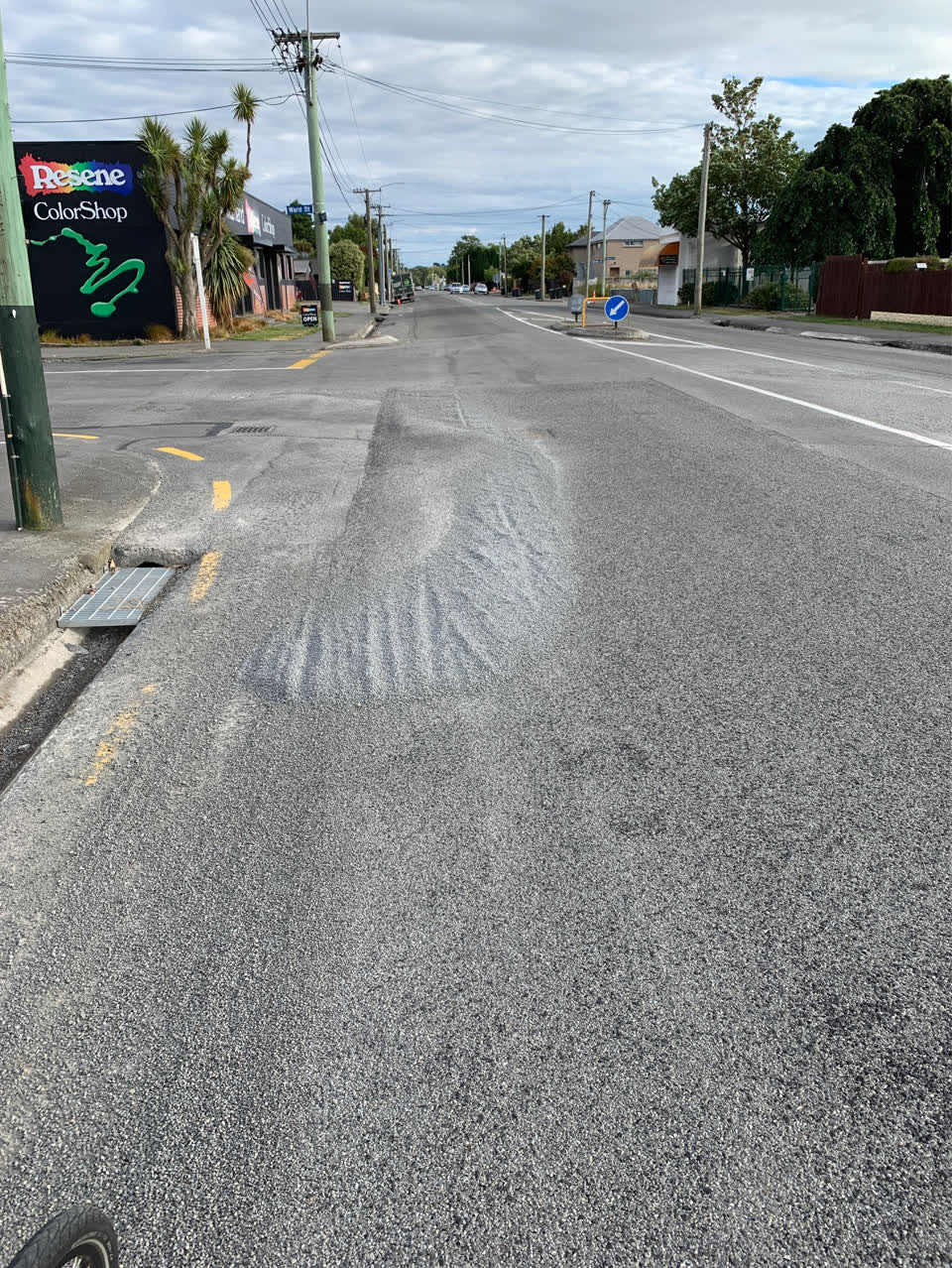The photograph attached to this roading/streets report