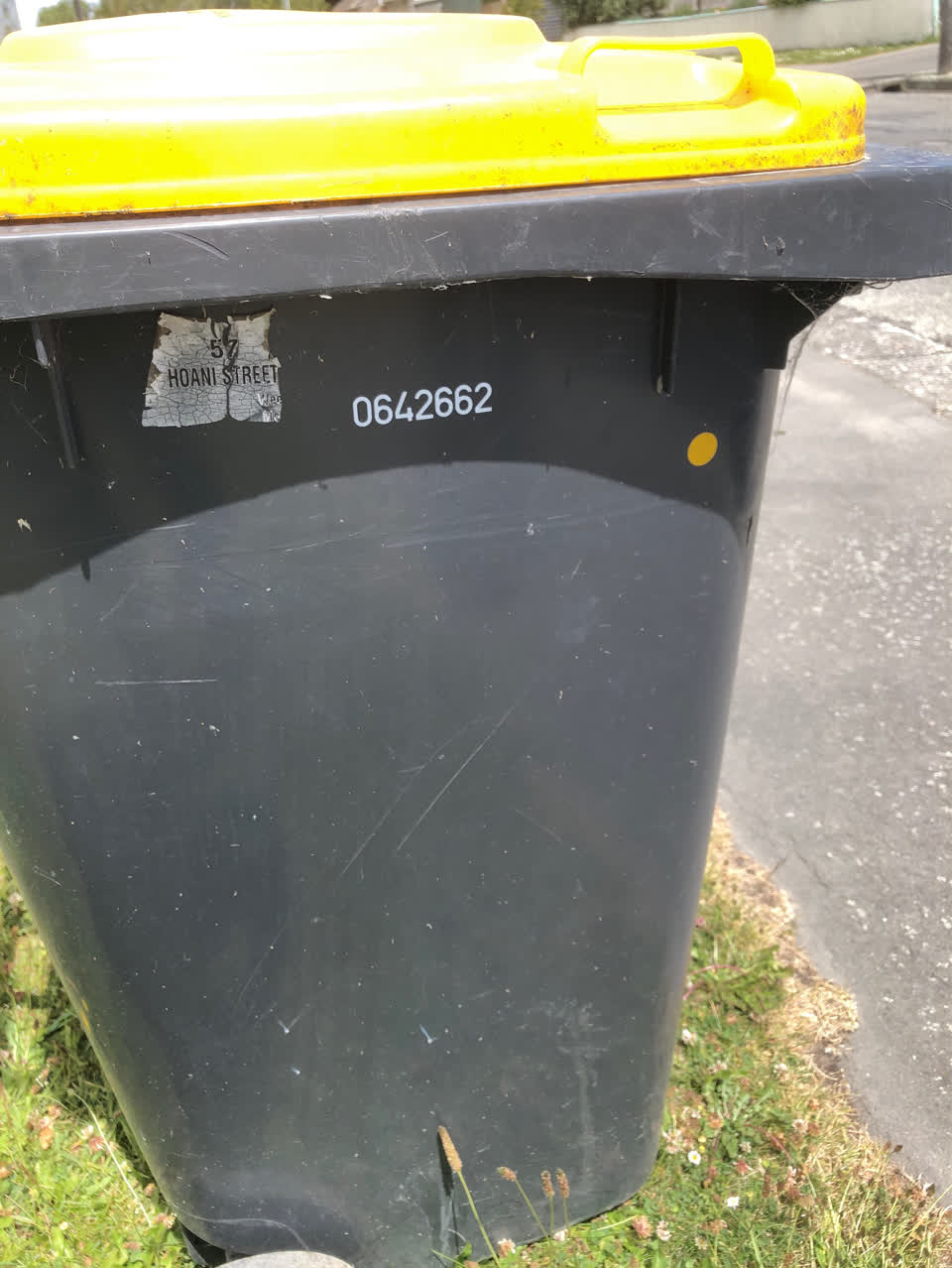The photograph attached to this rubbish/recycling report