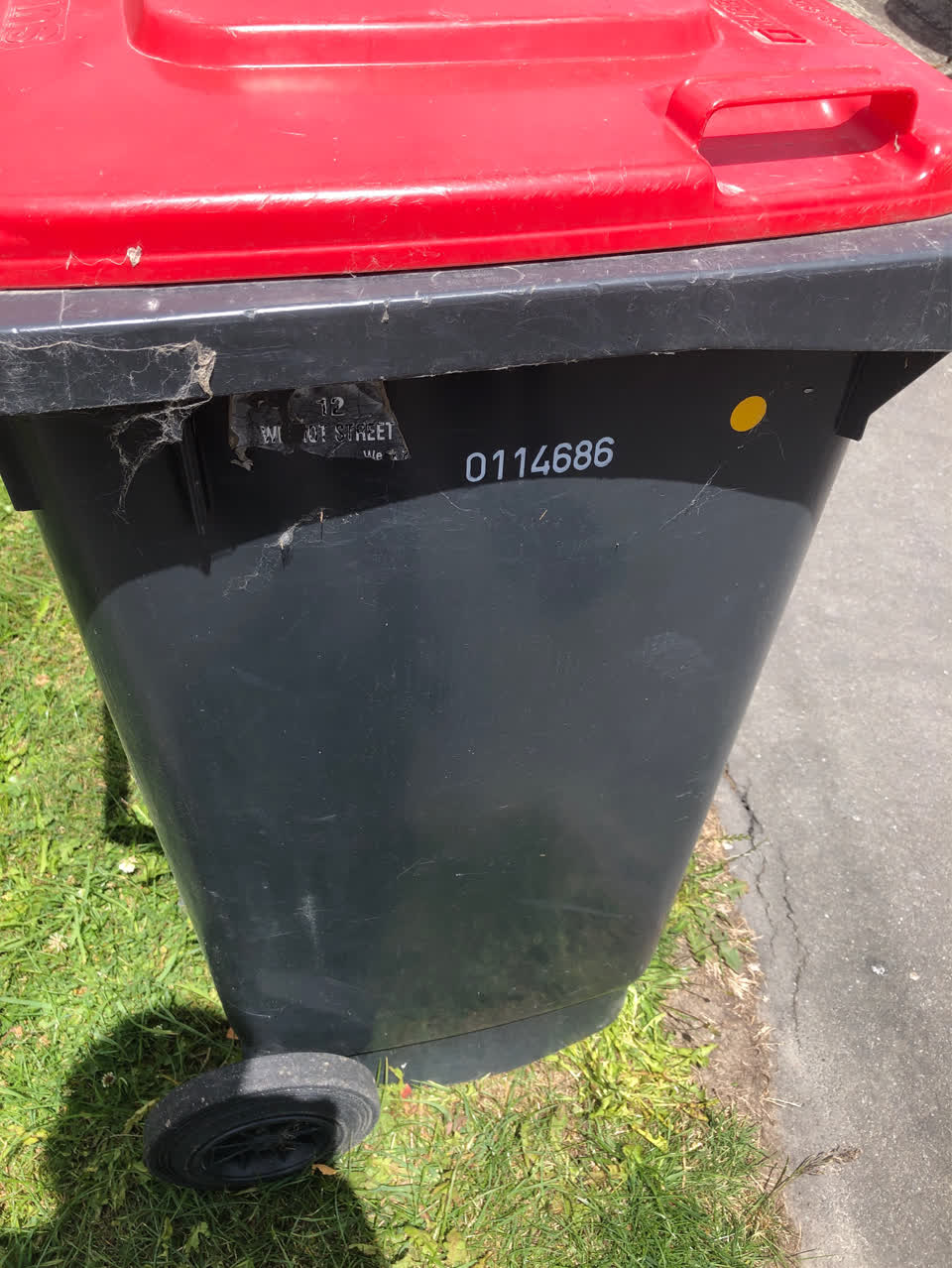 The photograph attached to this rubbish/recycling report