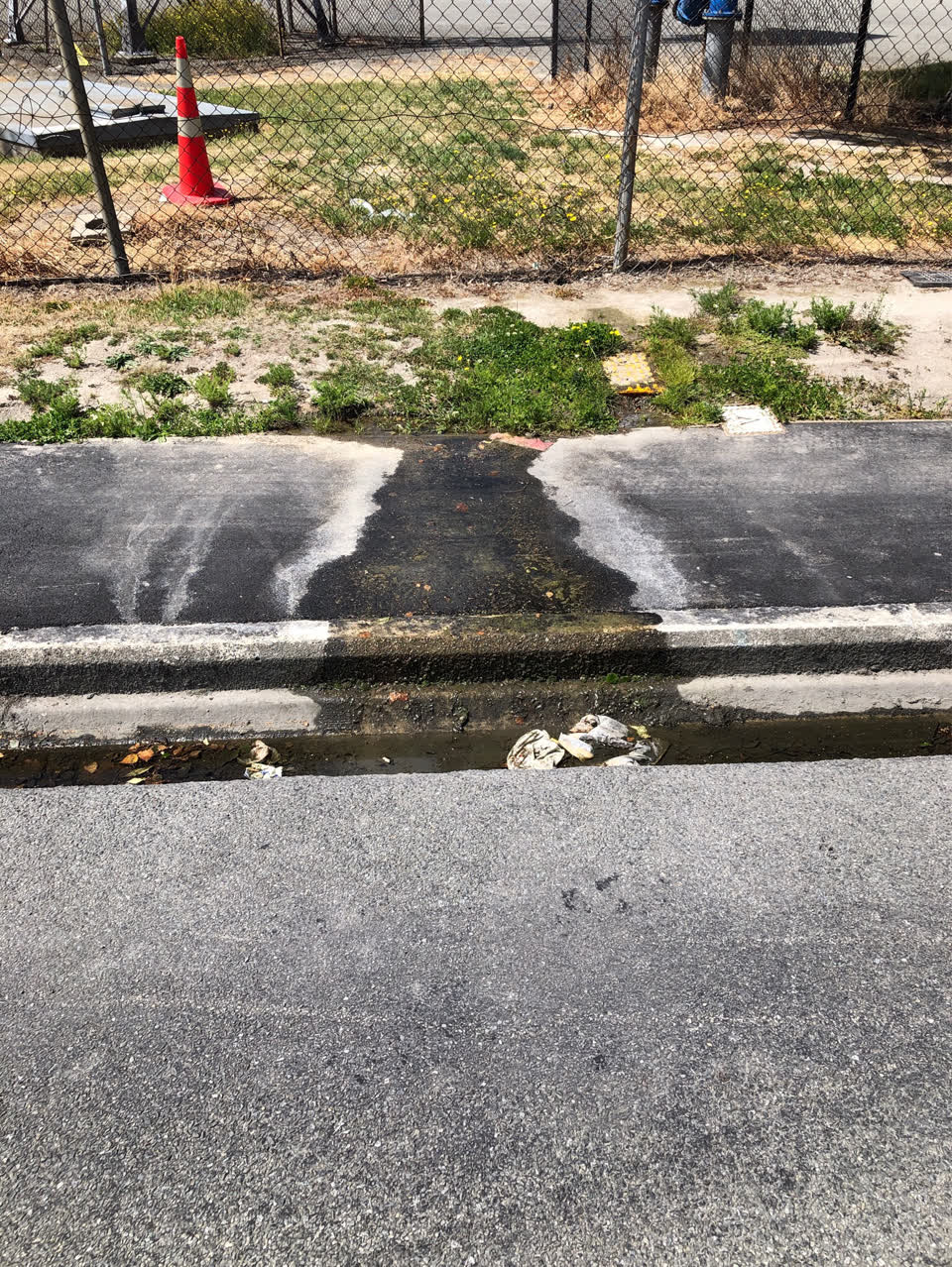 The photograph attached to this wastewater/stormwater report