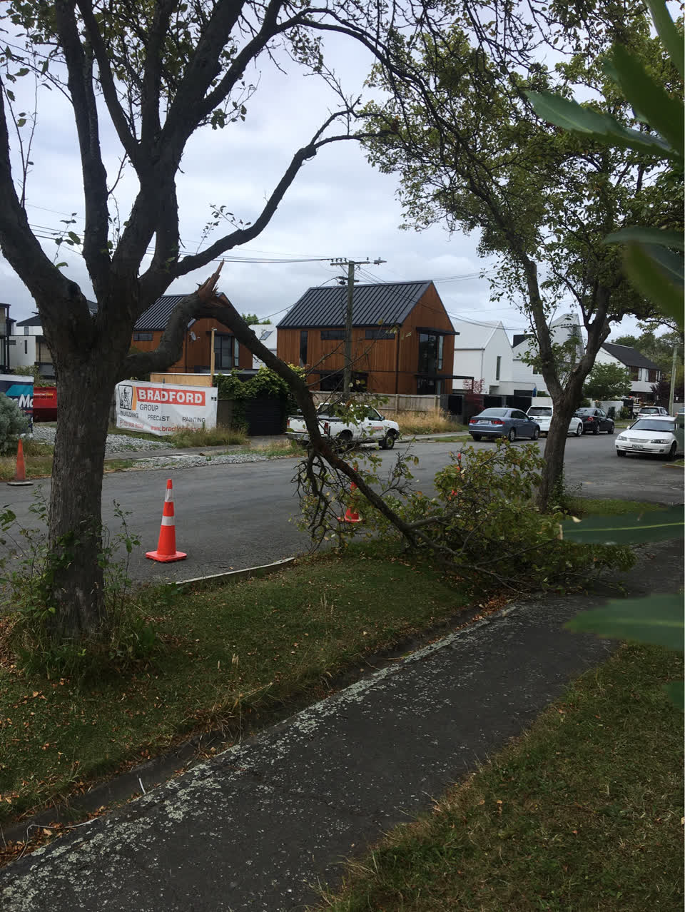 The photograph attached to this roading/streets report