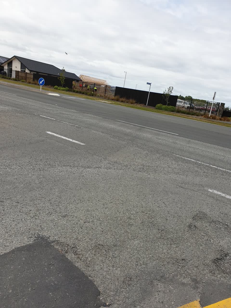 The photograph attached to this roading/streets report
