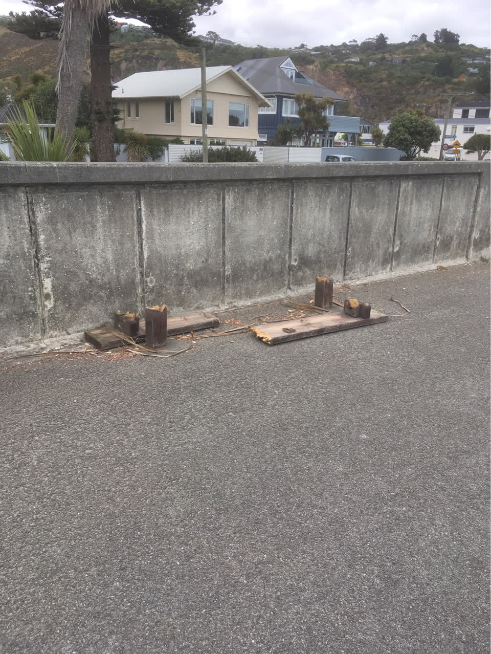 The photograph attached to this roading/streets report