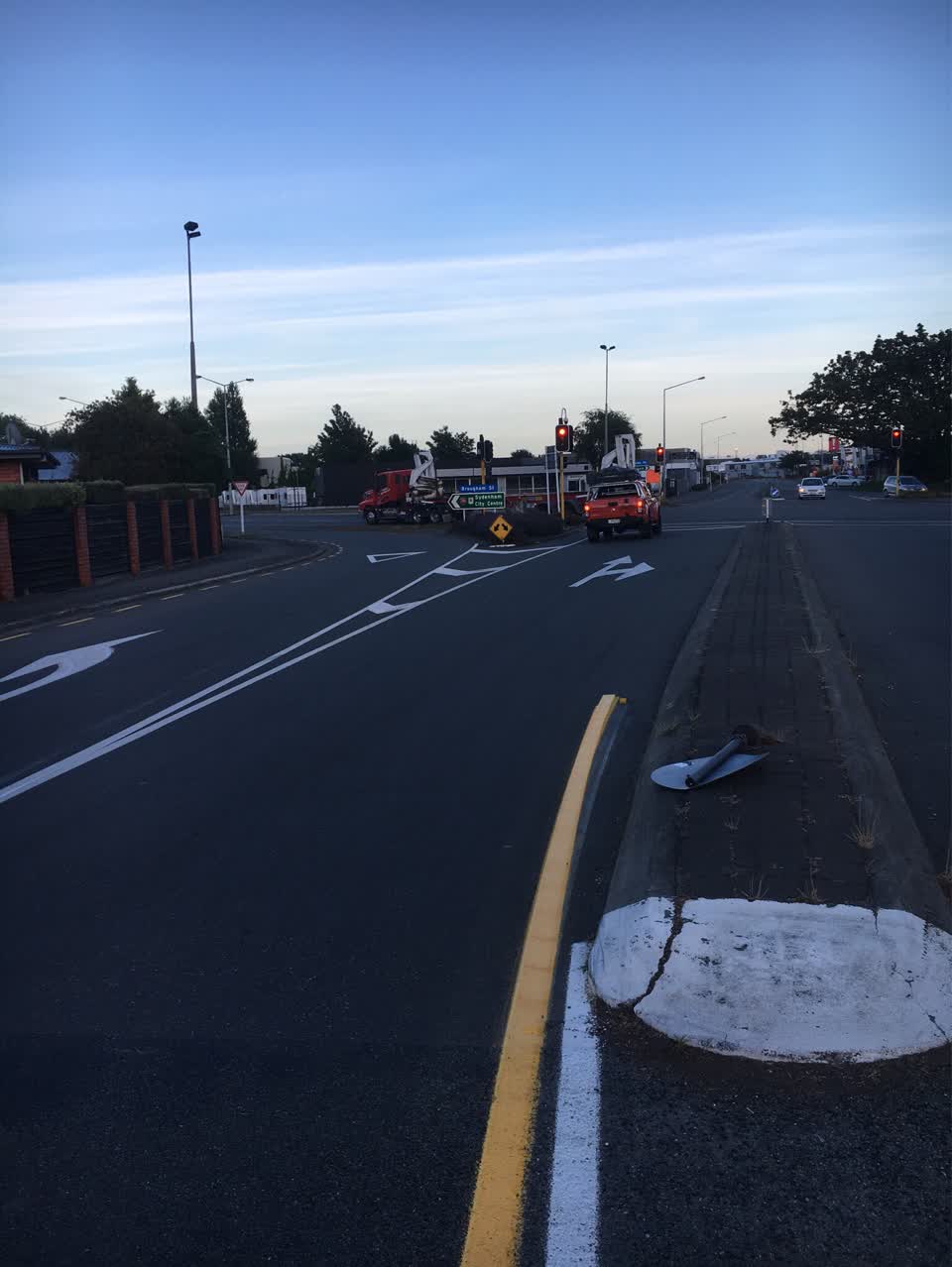 The photograph attached to this roading/streets report